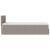 Cadru de pat otoman cu saltea Taupe 90x190cm Material GartenMobel Dekor