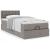 Cadru de pat otoman cu saltea Taupe 90x190cm Material GartenMobel Dekor