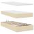 Pat otoman cu saltea crem 90x200 cm stofa GartenMobel Dekor