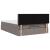 Pat otoman cu saltea Taupe 140x190 cm Stofa GartenMobel Dekor