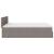 Pat otoman cu saltea Taupe 140x200 cm Stofa GartenMobel Dekor