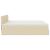 Cadru de pat otoman cu saltea crem 160x200cm stofa GartenMobel Dekor