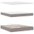 Cadru de pat otoman cu saltea Taupe 180x200cm Material GartenMobel Dekor