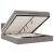 Cadru de pat otoman cu saltea Taupe 180x200cm Material GartenMobel Dekor