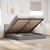 Cadru de pat otoman cu saltea Taupe 180x200cm Material GartenMobel Dekor