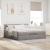 Cadru de pat otoman cu saltea Taupe 180x200cm Material GartenMobel Dekor