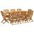 Set mobilier de grădină 9 piese 180x90x75 cm, lemn masiv acacia GartenMobel Dekor