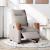 Fotoliu rabatabil electric, gri taupe, material textil GartenMobel Dekor