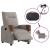 Fotoliu rabatabil electric, gri taupe, material textil GartenMobel Dekor