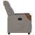 Fotoliu rabatabil electric, gri taupe, material textil GartenMobel Dekor