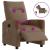 Fotoliu electric de masaj rabatabil, maro, textil GartenMobel Dekor