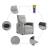 Scaun reclinabil electric pentru masaj Cloud Grey Fabric GartenMobel Dekor