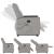 Scaun de masaj în picioare, înclinat, țesătură gri nor GartenMobel Dekor