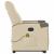 Fotoliu masaj rabatabil cu ridicare, crem, material textil GartenMobel Dekor