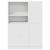 Set dulap de bucătărie din 2 piese Lemn prelucrat alb GartenMobel Dekor
