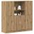 Set dulap de bucătărie din 3 piese din lemn de Stejar artizanal GartenMobel Dekor