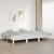 Cadru de pat de familie fără saltea alb lemn masiv de pin GartenMobel Dekor