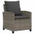 Set mobilier grădină cu perne, 6 piese, gri, poliratan GartenMobel Dekor
