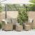 Set canapele de grădină cu perne, 6 piese, bej, poliratan GartenMobel Dekor