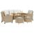 Set canapele de grădină cu perne, 6 piese, bej, poliratan GartenMobel Dekor