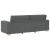Canapea 3 pcs Gri închis 220 x 80 x 84 cm GartenMobel Dekor