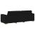 Canapea 3 pcs Negru 221 x 80 x 80 cm Material textil din in GartenMobel Dekor