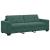 Set de canapea 3 pcs Verde închis 221 x 80 x 80 cm Catifea GartenMobel Dekor