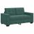 Set de canapea 3 pcs Verde închis 221 x 80 x 80 cm Catifea GartenMobel Dekor