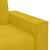 Set de canapele cu perne, 2 piese, galben, catifea GartenMobel Dekor