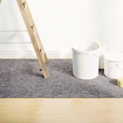 Lâne antiderapante pentru vopsitori 2 buc 5 m 220 g/m² gri GartenMobel Dekor