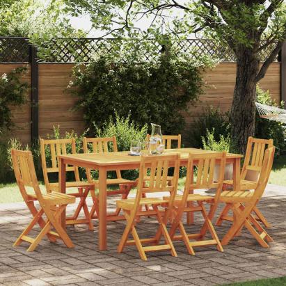 Scaun pentru Grădină 8 pcs Ulei Natural 40 x 42 x 85 cm GartenMobel Dekor