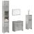 Set mobilier de baie, 4 piese, gri beton, lemn compozit GartenMobel Dekor