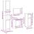 Set mobilier de baie, 4 piese, gri beton, lemn compozit GartenMobel Dekor