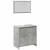 Set mobilier de baie, 4 piese, gri beton, lemn compozit GartenMobel Dekor
