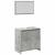 Set mobilier de baie, 3 piese, gri beton, lemn compozit GartenMobel Dekor