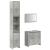 Set mobilier de baie, 3 piese, gri beton, lemn compozit GartenMobel Dekor