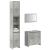Set mobilier de baie, 3 piese, gri beton, lemn compozit GartenMobel Dekor