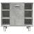 Set mobilier de baie, 3 piese, gri beton, lemn compozit GartenMobel Dekor