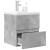 Set mobilier de baie, 2 piese, gri beton, lemn compozit GartenMobel Dekor