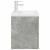 Set mobilier de baie, 2 piese, gri beton, lemn compozit GartenMobel Dekor