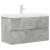 Set mobilier de baie, 2 piese, gri beton, lemn compozit GartenMobel Dekor