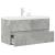 Set mobilier de baie, 2 piese, gri beton, lemn compozit GartenMobel Dekor