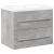 Set mobilier de baie, 2 piese, gri beton, lemn compozit GartenMobel Dekor