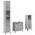 Set mobilier de baie, 3 piese, gri beton, lemn compozit GartenMobel Dekor