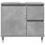 Set mobilier de baie, 3 piese, gri beton, lemn compozit GartenMobel Dekor