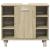 Set mobilier de baie, 4 piese, stejar sonoma, lemn prelucrat GartenMobel Dekor