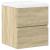 Set mobilier de baie, 2 piese, stejar sonoma, lemn prelucrat GartenMobel Dekor