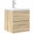 Set mobilier de baie, 2 piese, stejar sonoma, lemn prelucrat GartenMobel Dekor