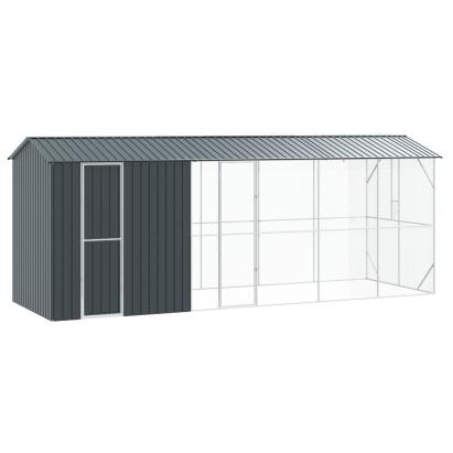 Cușcă pentru păsări Antracit 645 x 208 x 247 cm Oțel Galvanizat GartenMobel Dekor