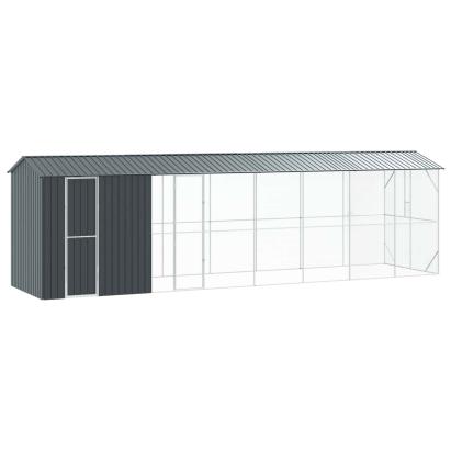 Cușcă pentru păsări Antracit 860 x 208 x 247 cm Oțel Galvanizat GartenMobel Dekor